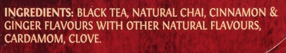 Twinings Chai Black Tea Individually Wrapped Bags, 20 Count (Pack of 6), Sweet, Savoury Spices, Caffeinated, Enjoy Hot or Iced | Packaging May Vary