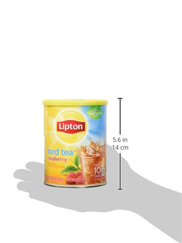 Lipton Iced Tea Mix, Raspberry, Makes 10 Quarts (Pack of 6)