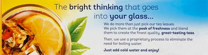 Lipton Cold Brew Iced Tea Bags, Family Size Zero Calories, Easy-To-Make with no boiling needed, 22 Total Tea Bags