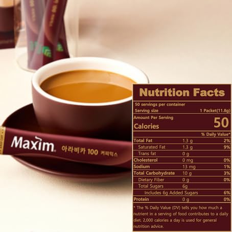 Instant Coffee Maxim Mocha Gold Mild Coffee Mix, 12g x 50 Sticks (50T, Arabica 100 Coffee Mix)