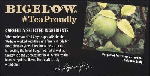 Bigelow, Earl Grey Tea (Caffeinated), 20 Count