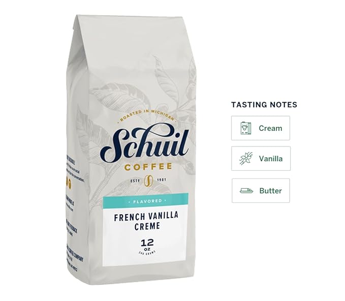 Schuil French Vanilla Creme Coffee, 12-Ounce Packages (Pack of 3)