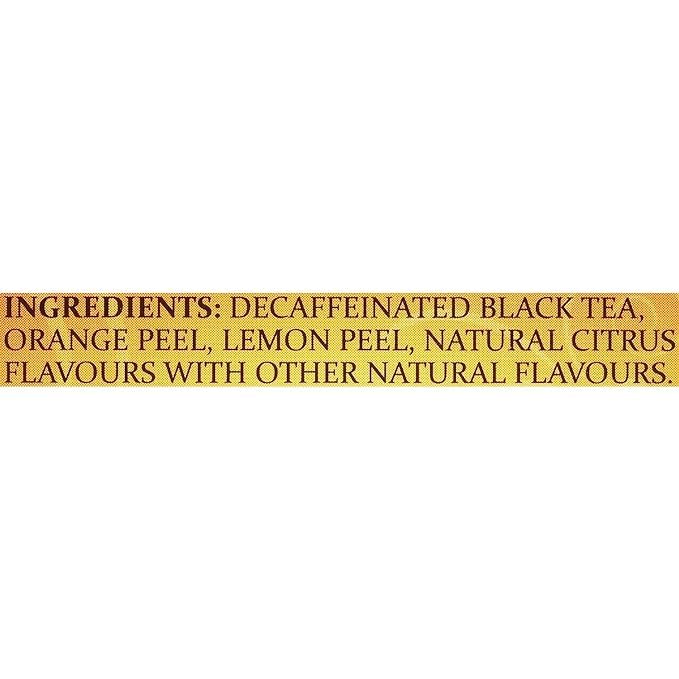 Twinings Decaffeinated Lady Grey Black Tea Individually Wrapped Bags, 20 Count (Pack of 6), Orange Peel & Lemon Peel, Enjoy Hot or Iced | Packaging May Vary
