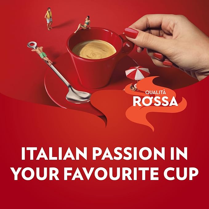 Lavazza Qualita Rossa Ground Coffee Blend, Medium Roast, 8.8-Ounce Bag