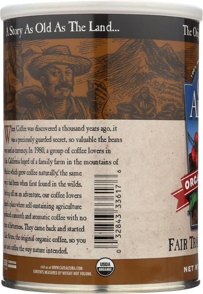 Cafe Altura Ground Organic Coffee, Fair Trade Dark Blend, 12 Ounce (Pack of 3)