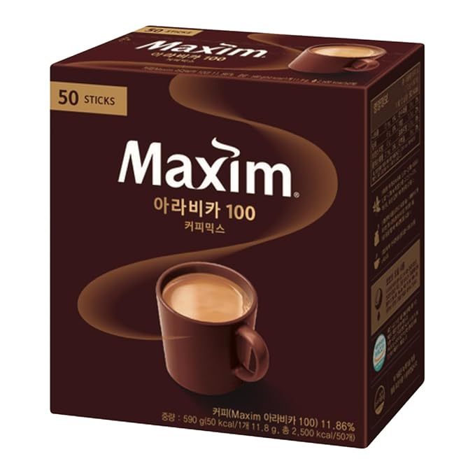 Instant Coffee Maxim Mocha Gold Mild Coffee Mix, 12g x 50 Sticks (50T, Arabica 100 Coffee Mix)