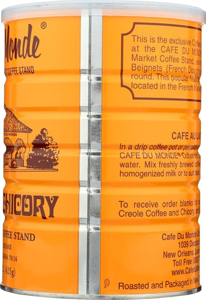 Cafe Du Monde Coffee with Chicory, 15-Ounce (Pack of 2)