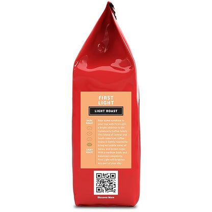 Community Coffee First Light Blend, 72 Ounces Light Roast Ground Coffee, 12 Ounce (Pack of 6)