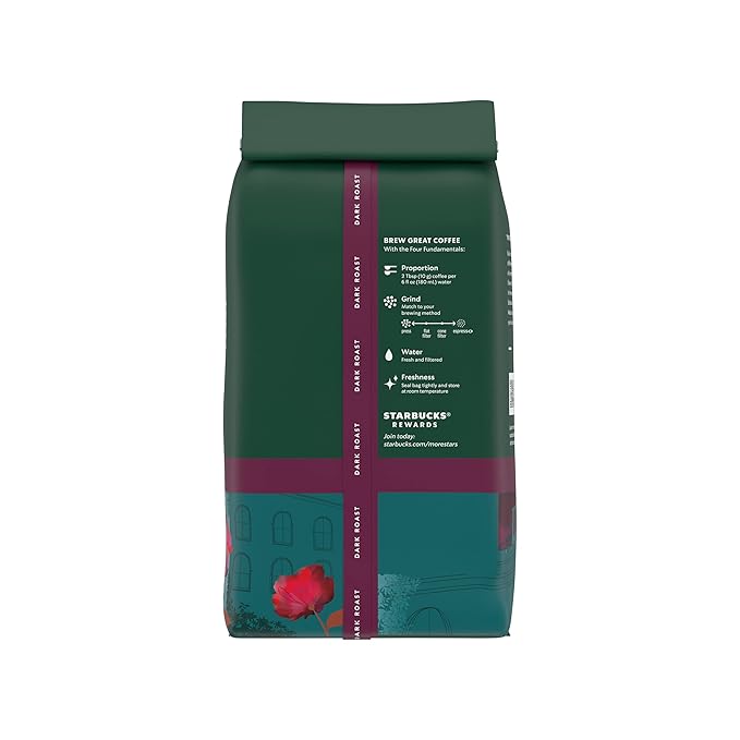 Starbucks Whole Bean Coffee, Dark Roast Coffee, Caffè Verona, 100% Arabica, 1 bag (12 oz)