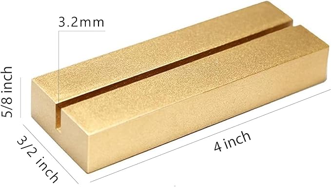 UNIQOOO 10 Pack 4" Gold Birch Wood Stands for Wedding Acrylic Sign, Wood Table Number Holders for 1/8 Thick Acrylic Sheets | Wedding Display Stand, Card Holder for Bar Menu, Retail Sign, Party