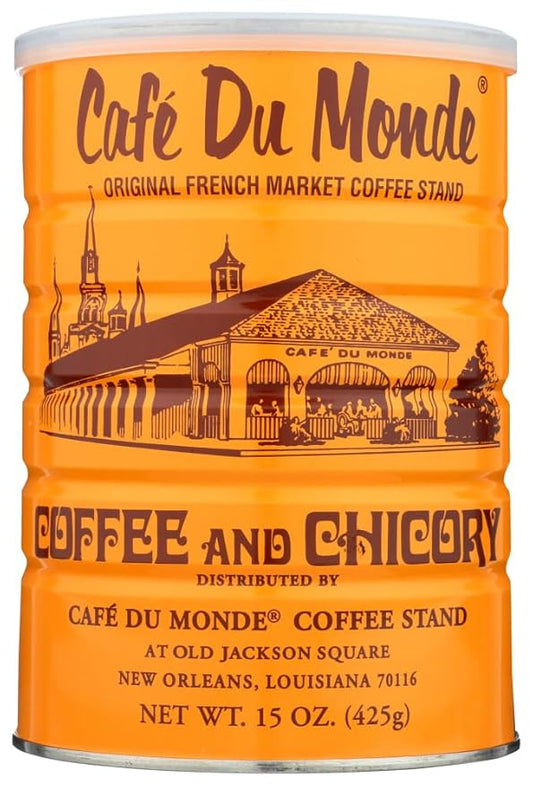 Half a Dozen Cans (6 Cans) of Coffee Du Monde - 15 oz. cans