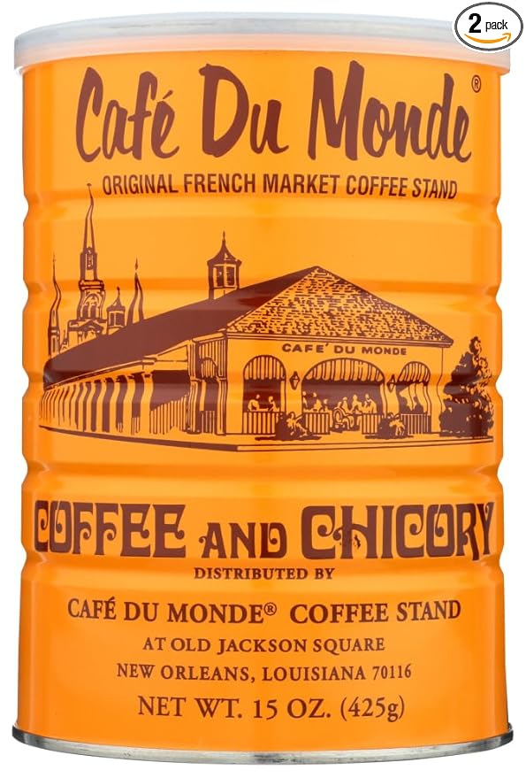 Cafe Du Monde Coffee with Chicory, 15-Ounce (Pack of 2)