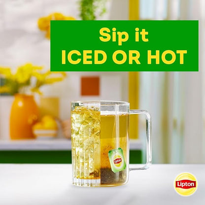 Lipton Decaffeinated Green Tea Bags, Unsweetened Teabags for Decaf Hot Tea or Decaf Iced Tea, 240 Total Tea Bags (40ct - Pack of 6)
