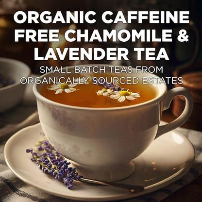 Maud's Organic Chamomile Lavender Tea Pods, 48 ct, Recyclable Single Serve Pods – 100% Gourmet Blended Tea Leaves, Compatible with Keurig K Cups Maker