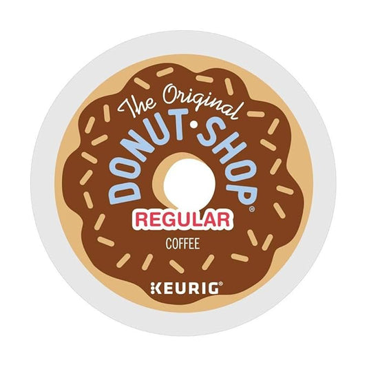 The Original Donut Shop Regular, Single-Serve Keurig K-Cup Pods, Medium Roast Coffee K-Cups! - Full-bodied, bold, and flavorful! - Full-flavored and easy going! - Simply great coffee!