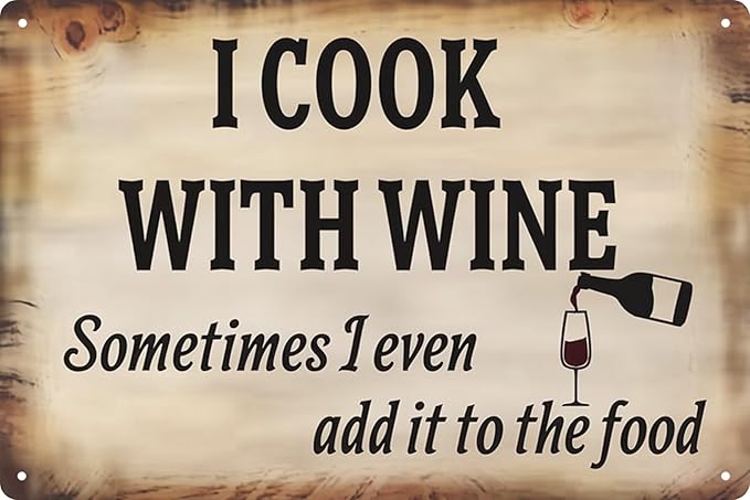 Kitchen Wall Decor Retro Metal Sign Decor Vintage Plaque 8x12 in Funny Poster for Outdoor Garage Porch Cafe for Man Cave Wall Decor