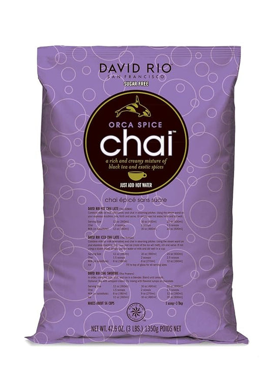 David Rio Orca Spice Sugar Free Chai Mix for Spice Tea or Latte, 48 Ounce (Pack of 1)
