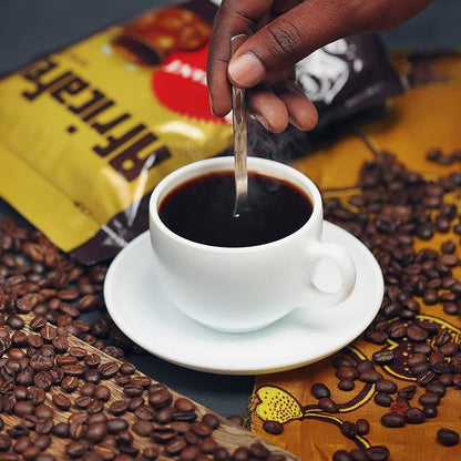 AFRICAFE - Organic Instant Coffee - Tanzania - 100% Arabica and Robusta - 200g Resealable Pouch