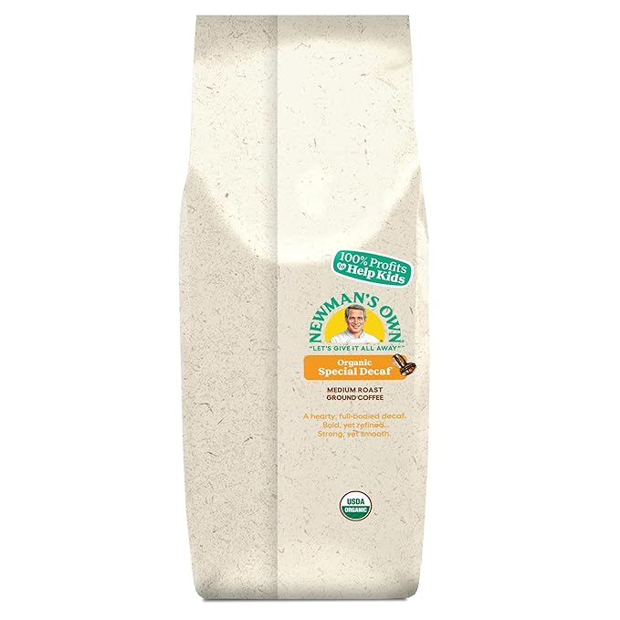Newman's Own Organics Newman's Special Blend Decaf, Ground Coffee, Decaffeinated, Medium Roast, Bagged 10oz