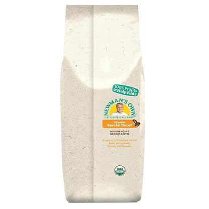 Newman's Own Organics Newman's Special Blend Decaf, Ground Coffee, Decaffeinated, Medium Roast, Bagged 10oz