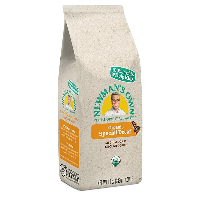 Newman's Own Organics Newman's Special Blend Decaf, Ground Coffee, Decaffeinated, Medium Roast, Bagged 10oz