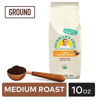Newman's Own Organics Newman's Special Blend Decaf, Ground Coffee, Decaffeinated, Medium Roast, Bagged 10oz