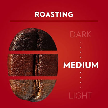 Lavazza Qualità Rossa Ground Coffee, Medium Roast, Arabica and Robusta Blend, 8.8 oz Brick (Pack of 20)