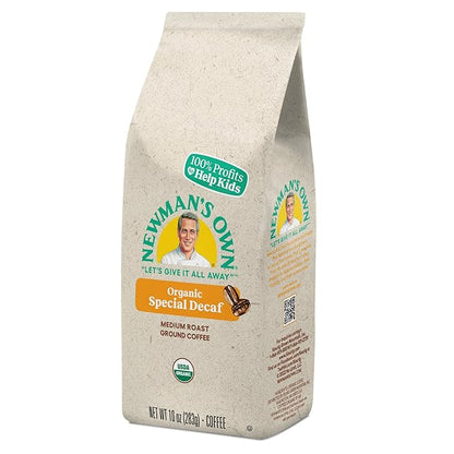 Newman's Own Organics Newman's Special Blend Decaf, Ground Coffee, Decaffeinated, Medium Roast, Bagged 10oz