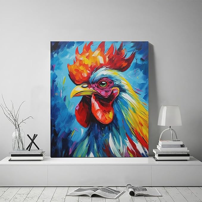 Shark Wall Art Ocean Shark Pictures Wall Decor Canvas Print Painting Home Decoration Artwork For Living Room Office Bedroom Bathroom Framed 20"X24"