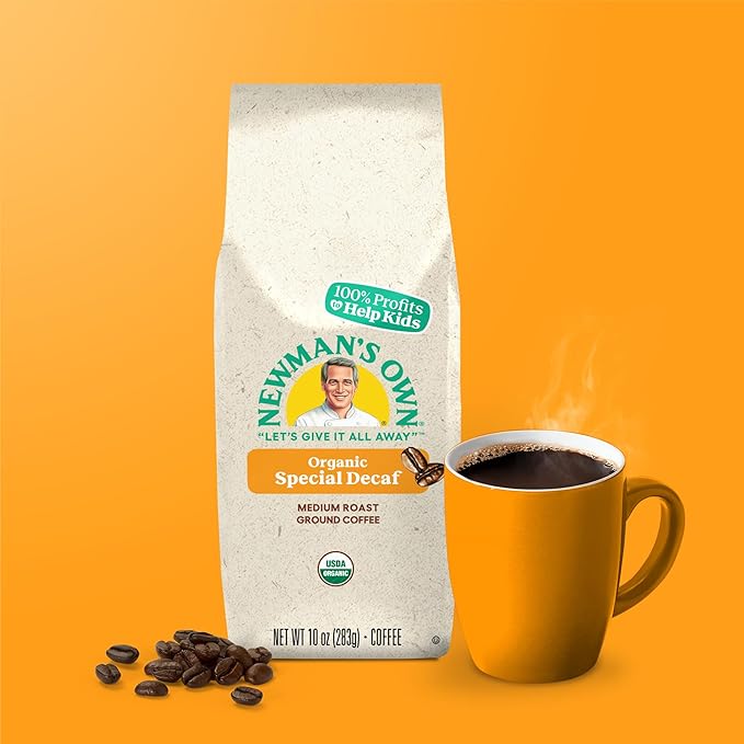 Newman's Own Organics Newman's Special Blend Decaf, Ground Coffee, Decaffeinated, Medium Roast, Bagged 10oz
