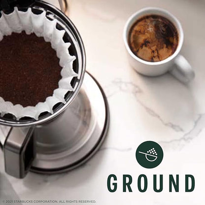 Starbucks Ground Coffee, Dark Roast Coffee, Italian Roast, 100% Arabica, 6 bags (12 oz each)