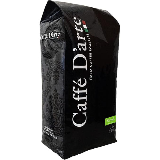 Caffe D'arte Parioli Whole Bean Espresso Coffee, 5 Pounds