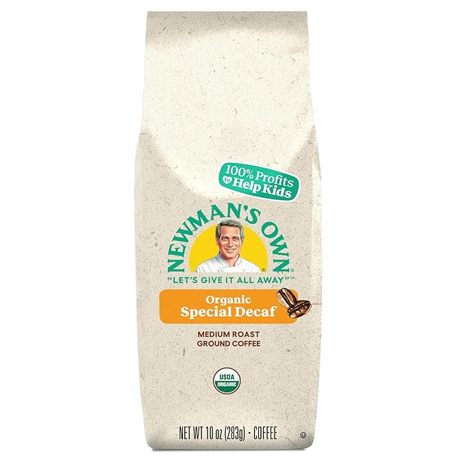 Newman's Own Organics Newman's Special Blend Decaf, Ground Coffee, Decaffeinated, Medium Roast, Bagged 10oz
