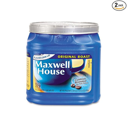 Maxwell House Original Ground Coffee, 34.5-Ounce Cannister (Pack of 2)