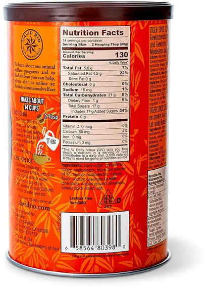 David Rio Mix, Tiger Spice, 14 Ounce (Pack of 1)