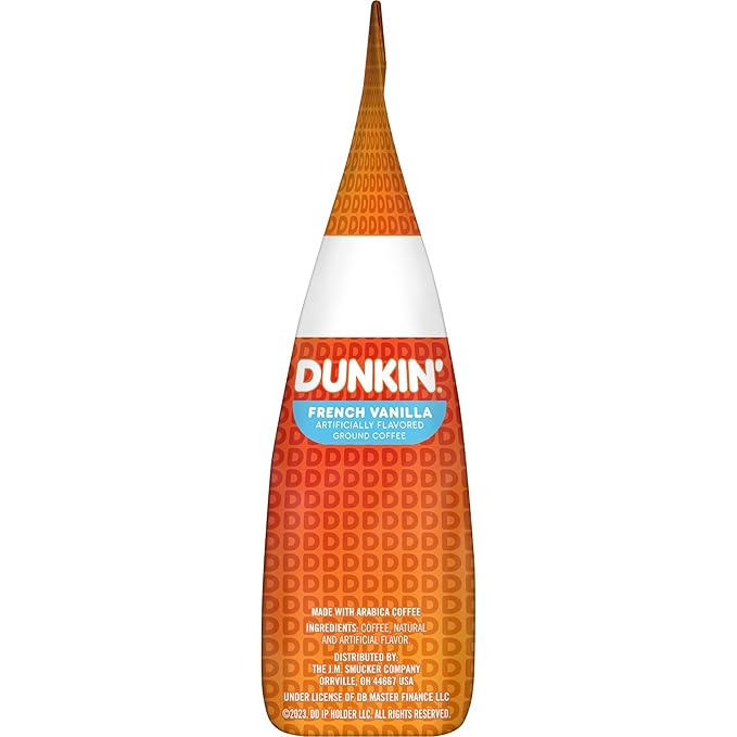 Dunkin' French Vanilla Flavored Ground Coffee, 12 Ounce (Pack of 1)