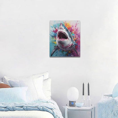 Farmhouse Pig Wall Art Pig Pictures Wall Decor Canvas Print Painting Home Decoration Artwork For Living Room Office Bedroom Bathroom Framed 20"X24"