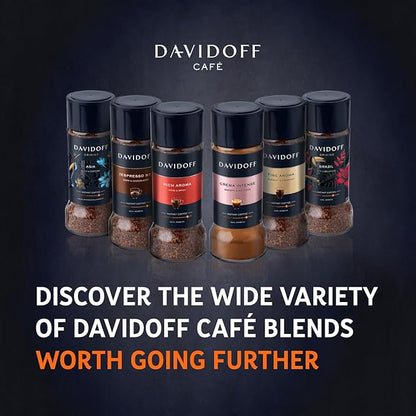 DAVIDOFF Rich Aroma Instant Coffee - Vivid and Spicy - Strong Body and Pleasant Acidity - 100% Arabica Beans - 10/12 Intensity - 1 x 3.17 oz