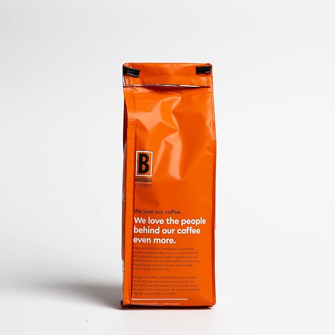 BIGGBY French Roast Ground Coffee, 12oz Bag, Dark Roast