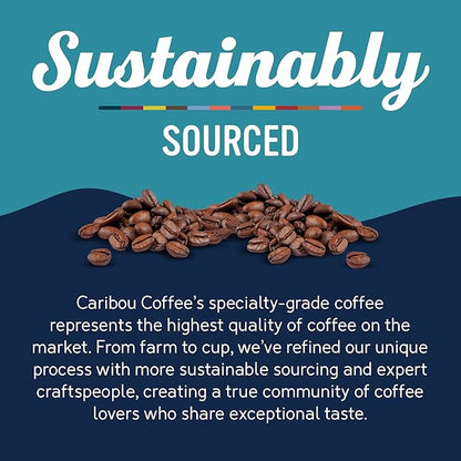 Caribou Coffee, Medium Roast Ground Coffee - Caribou Blend 20 Ounce Bag - Packaging May Vary (Pack of 2)