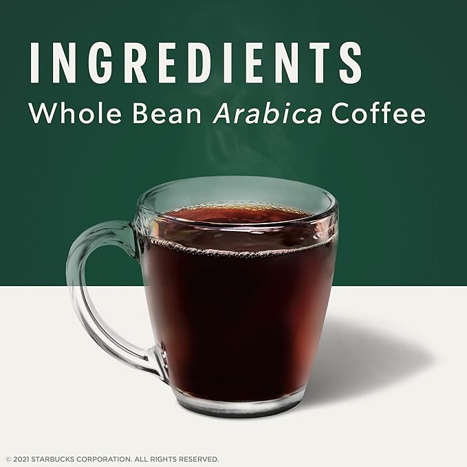 Starbucks Whole Bean Coffee, Dark Roast Coffee, Caffè Verona, 100% Arabica, 1 bag (12 oz)