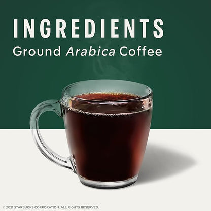 Starbucks Ground Coffee, Dark Roast Coffee, Italian Roast, 100% Arabica, 6 bags (12 oz each)