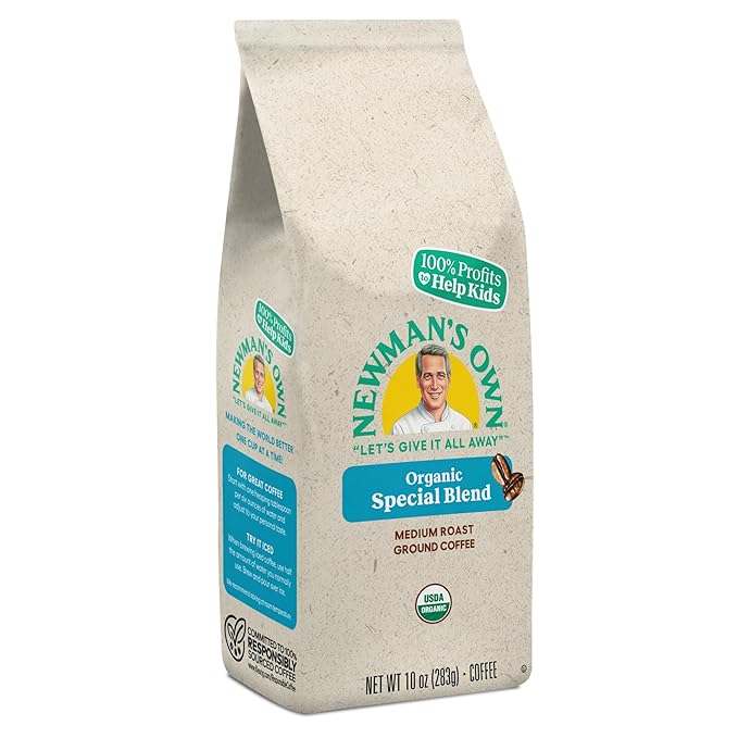 Newmans Own Organics Newmans Special Blend, Medium Roast Ground Coffee, 10oz