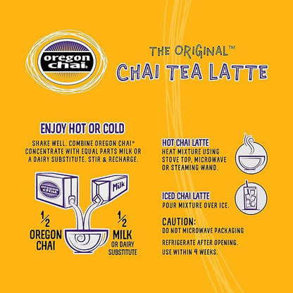 Oregon Chai Original Chai Concentrate, 32 Fluid Ounce (Pack of 1)