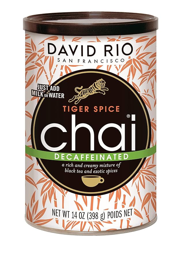 David Rio Mix, Decaf Tiger Spice, 14 Ounce (Pack of 1)