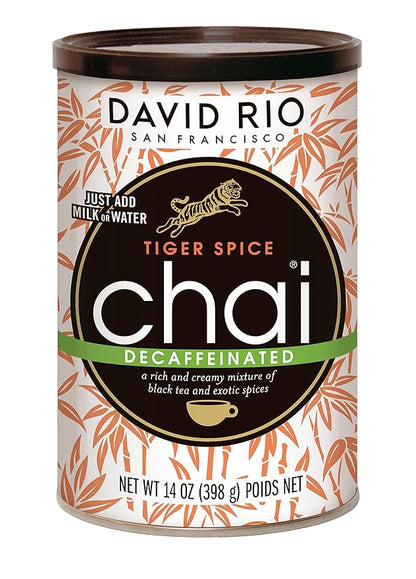 David Rio Mix, Decaf Tiger Spice, 14 Ounce (Pack of 1)