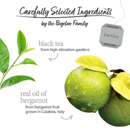 Bigelow Tea Earl Grey Black Tea, Caffeinated Tea, 20 Count Box (Pack of 6), 120 Total Tea Bags