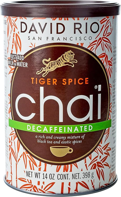 David Rio Mix, Decaf Tiger Spice, 14 Ounce (Pack of 1)