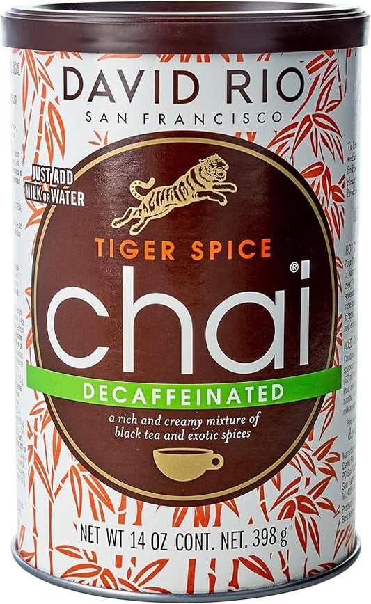 David Rio Mix, Decaf Tiger Spice, 14 Ounce (Pack of 1)