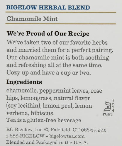 Bigelow Tea, Chamomile Mint, 20bags, 1.09oz